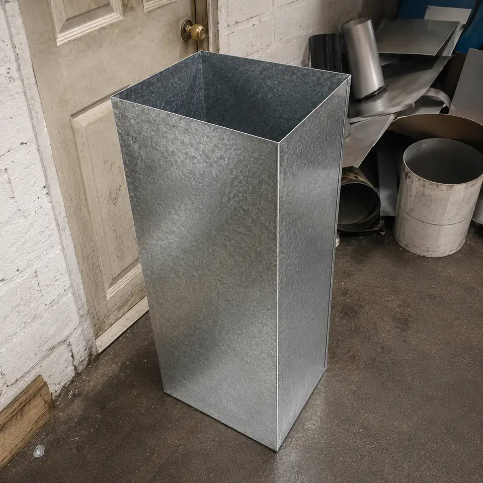 Ducto Rectangular Galvanizado — producto de hojalatería