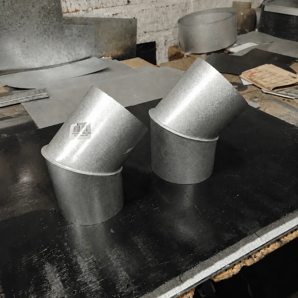 Cañón Doble — producto de hojalatería